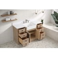 thumbnail image 3 of Kelly 48" Bathroom Vanity Weathered Fir - White Engineered Stone Countertop, 3 of 11