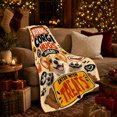 thumbnail image 3 of Warning Corgi Hugs Cartoon Pet Lover, Playful Pet Portrait Pattern, Warm Flannel Blanket for Living Room and Bedroom, Dog Lovers Just Because Gift, Pet Lover Home Decor, 3 of 9