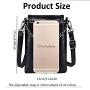 KXF Small Goth Purse Crossbody Cell Phone Purse Gothic Leather Bag Shoulder Travel Purse