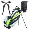 AW Golf Stand Bag 15x11x35 600D Golf Carry Bag w/ 7 Pockets For Male Adult Golf Accessory