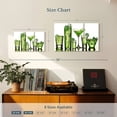 thumbnail image 3 of Elephant Stock Green Lime Cocktails Wall Art - Horizontal Multi Panel Canvas - Living Room Wall Decor - Food And Drink Multi Panel - Green And White Decor - 23" x 14", 3 of 4