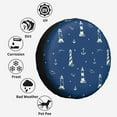 thumbnail image 6 of Kdxio Lighthouses and Anchors for Tire Cover Wheel Protectors Tyre Covers Weatherproof Wheel Covers Universal Fit for Trailer Rv SUV Truck Camper Travel Trailers 16 inch, 6 of 8