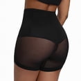 thumbnail image 5 of Women's Shaperwear Shorts Mesh Seamless Tummy Control Boyshorts Stomatch Slimming High Waisted Body Shaper Shorts Thigh Slimmer Butt Lifter Panties Summer Boyleg Underwear Black Large, 5 of 5