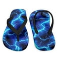 thumbnail image 7 of Psesaysky Little Kid Girls Boys Beach Pool Flip Flops Blue Storm Print Sandals Water Shoes Size 11, 7 of 7