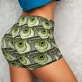 thumbnail image 4 of Logiee pelecus cultratus Print Women's Biker Shorts,Workout Gym Shorts,Scrunch Shorts,Tummy Control Hidden Scrunch Running Yoga Shorts-XX-Large, 4 of 8