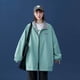 thumbnail image 4 of Chaquetas para mujer, estilo coreano, chaquetas de béisbol holgadas, cárdigans de gran tamaño con cuello vuelto, abrigos vintage de manga larga, blusas para mujer, 4 of 4