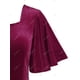 thumbnail image 3 of Vestido Talla Extra Terciopelo Manga Campana Rosegal  vestidos vintage tallas grandes, 3 of 5