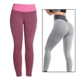 thumbnail image 3 of Leggings levantadores de glúteos Hugo para mujer Yoga texturizados Rosa XL, 3 of 8