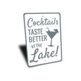 thumbnail image 3 of Cocktails at the Lake Novelty Decor, Metal Wall Sign - 10x14 Inches, 3 of 4