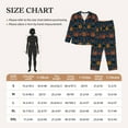 thumbnail image 4 of KLL Mexican Flower Print Women's Long Sleeve Pajamas with Pants Sleepwear Loungewear 2 Set-XX-Large, 4 of 8