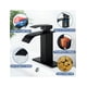 thumbnail image 5 of Banna Lavabo Grifo Baño Llave Monomando Fregadero Inoxidable,grifo De Baño Negro Con Boquilla De Cascada, Grifo De Baño Con Un Solo Mango, Montaje En Cubierta, Lavabo, Manguera Sin Plomo, 5 of 5