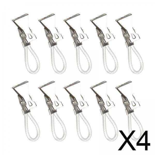 clips para toallas,Clip para colgar paños de cocina Pinzas para colgar ropa,Clips de metal para toallas de cocina con lazo para colgar,Perchas con gancho para tela para la cocina del
