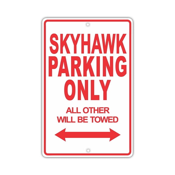 BUICK SKYHAWK Parking Only All Others Will Be Towed Ridiculous Funny Novelty Garage Aluminum Sign 8"x12" Plate