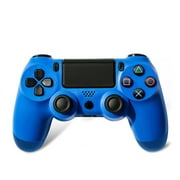 Game Controller for PS4 Wireless Gamepad and with Vibration and Audio Function,High-Sensitive Controller with Anti-Slip(Blue)
