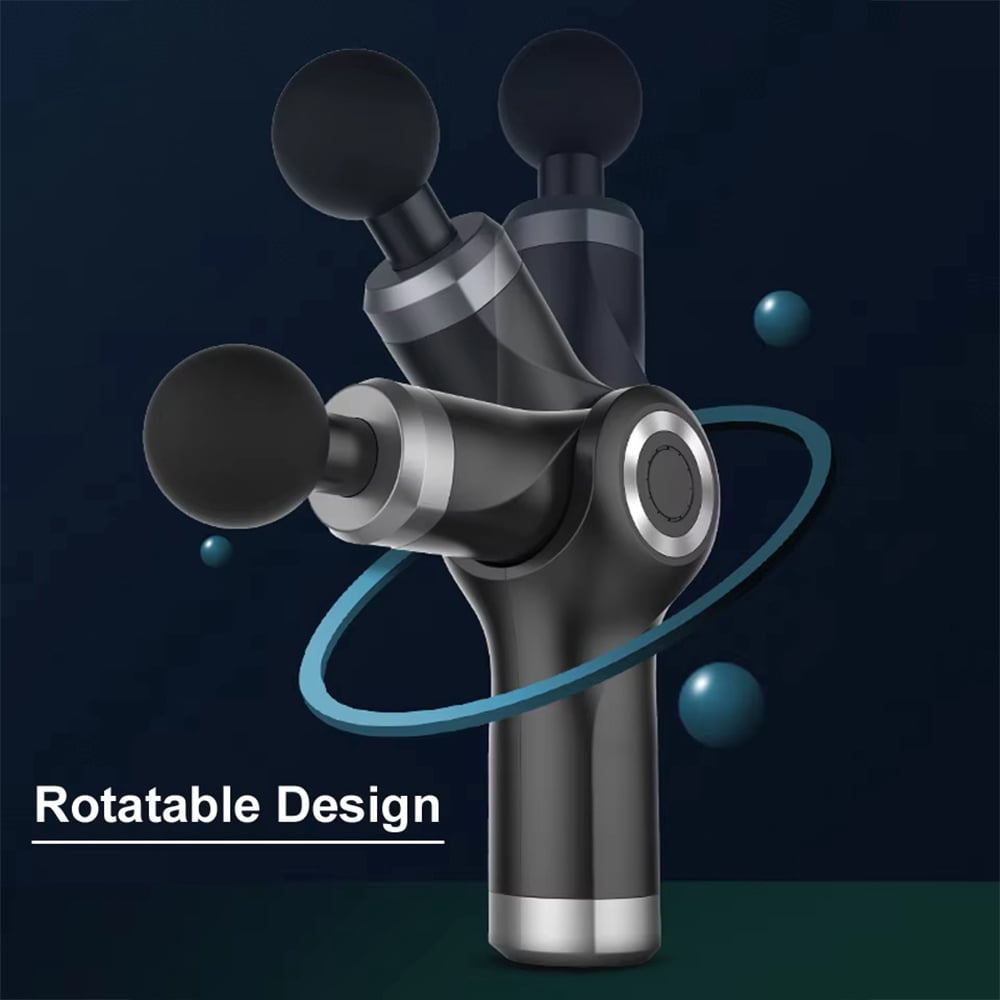 Foldable Deep Tissue Massage Gun Adjustable Handheld Therapy Massager for Daily Muscle Relief and Body Recovery