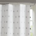 thumbnail image 4 of Madison Park Sophie Rideau de Douche en Polyester à Clip Noir/blanc, 4 of 5