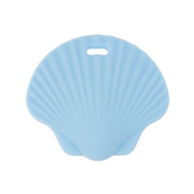 Bebé libre de Bpa silicona mordedor cuenta forma de concha juguete para la dentición enfermería masticar chupete molar regalos de ducha para recién nacido Cadena de chupete colgant
