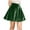 Green, variant on Girls Velvet Skirt Stretch High Waist Pleated Skirts Casual Comfy Skater Mini Dress 5-15 Years