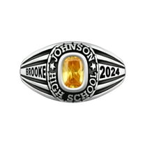 Order Now for 2025 Graduation, Freestyle Women's Platinum over Sterling Classic Class Ring, Personalized, High School or College Graduation