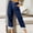1# Dark Blue, variant on SnnmBlm Women's Denim Stretch Joggers Drawstring Elastic Waist Pull On Jeans with Side Pocket Gray 2XL