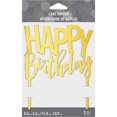 thumbnail image 2 of Cake Top HBD Gold Acr, 2 of 2