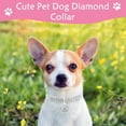 thumbnail image 4 of Pet Collar with Diamonds, Adjustable Crystal Diamond Elastic Pendant Wedding Cat and Dog Small Pet Necklace Jewelry, 4 of 7
