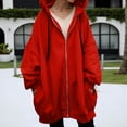 thumbnail image 2 of Veste Longue à Capuche pour Femmes Manteau d'Hiver Chaud à Fermeture Éclair Décontracté pour Temps Froid, 2 of 6
