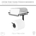 thumbnail image 3 of Bath Bliss over the Tank Tissue Dispenser with Wipe Holder in Matte Black, 3 of 8
