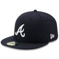 thumbnail image 1 of Men's New Era Navy Atlanta Braves 59FIFTY Fitted Hat, 1 of 5
