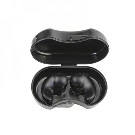 

Pretty Comy Wireless Headset 1 Pair Soft Silicone Ear Plugs Practical Waterproof Noise Reduction Ear Plugs Swimming Ear Plug Black