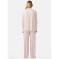 thumbnail image 6 of Ingrid & Isabel For Every Belly Women's Maternity Long Sleeve Button Down Shirt & Open Leg Pajama Set, Sizes S-XXXL, 6 of 12