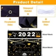 thumbnail image 2 of 2 Pack 2022 Graduation Decoration Banner Large Fabric Graduation Backdrop Large Congrats Grad Banner and Class of 2022 B, 2 of 6