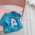 thumbnail image 3 of Camisetas coreanas de verano 2024 para niños y niñas, camisetas finas informales con estampado de dibujos animados de muselina para niñas, camisetas geniales de manga corta para niño niña, 3 of 5
