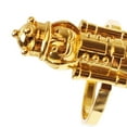 thumbnail image 4 of Rongfmy 6 Pieces Napkin Rings Nutcracker Unique Table for Outdoor Party Thanksgiving Bar Golden, 4 of 5