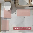 thumbnail image 3 of ChakmeOne Bathroom Rug Set 3 Piece, Non Slip Bath Mats,Super Absorbent Quick Dry Machine Washable,Complete Bath Mats for Shower Tub Floor & Toilet, 17"x24"+17"x32"+17.5"x24"U-Shape, 3 of 8