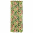 thumbnail image 5 of Palm Tree Tropical Door Curtains for Door Window, French Sidelight Front Back Door Curtains With Tieback, Pink Summer Green Botanical Kitchen Rod Pocket Drapes Panel, 54"x72", 5 of 6