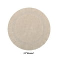 thumbnail image 4 of Better Trends Round Bath Mat 30" Diameter Elegant Reversible Bath Rug, Extra Soft Cotton for Ultimate Comfort, Absorbent, Ideal for Half Baths and Powder Rooms, (Sand) Lux Collection, 4 of 6