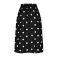 thumbnail image 5 of HomeGardon Maxi Skirts for Women Long Skirts Summer Women's Elastic Pocket Printed-line Skirt,S-XXL, 5 of 6