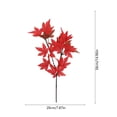 thumbnail image 3 of 2 Pack Orange Red Artificial Maple Leaf Stems, Fade Resistant Full Bushy Shape Bendable No Maintenance Foliage, Halloween Fall Vase Filler for Table Centerpiece Thanksgiving Home Decor, 3 of 6