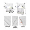 thumbnail image 5 of Wildflowers Swag Curtains for Living Room/Bedroom Windows, Lavender Spring Floral Pastoral Pastel Kitchen Curtains and Valances Set 36 Inch Length, Light Filtering Swags Valance Curtain Panels, 5 of 5