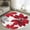 Red, variant on Red Spring Floral Bathroom Rug Washable 2x3 Entryway Rug Non Slip Summer Flowers Botanical Front Door Mat Low Pile Indoor Doormat Throw Floor Carpet for Kitchen Bedroom Entrance