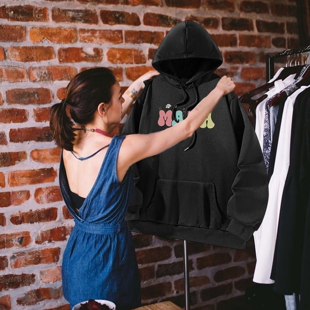 Sudadera con capucha para hombre y mujer, sudadera con capucha, jersey negro, sudadera con capucha de manga larga para acampar, trabajo, uso diario, , SG