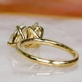 thumbnail image 3 of solitaire jewels Two Stone Toi et Moi Pear Moissanite Engagement Ring For Women, 14K Yellow Gold, 3 of 5