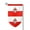 Fillet, variant on Poland-Flag Garden Flag Double Sided Flags with Vivid Color for Yard Lawn Garden Decor 12.5 x18 Inch Sharp Corner