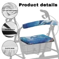 thumbnail image 5 of HELLHERO Dolphins Rollator Walker Seat Back Covers Rollator Walker Cover for Seniors Men Women Non-Slip Fit Cover Only for Unisex, 5 of 7