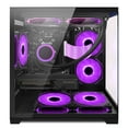 thumbnail image 3 of Hoengager Gaming PC -AMD Ryzen 7 5700X 3.4 GHz-RX 6650 XT 8GB -32GB DDR4 RAM-1TB M.2 +1TB SATA SSD-240 Liquid Cooler -WIFI &Bluetooth -RGB Fans-Windows 11 Pro Desktop Computer-Black, 3 of 9