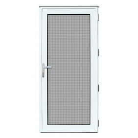 96 In X 80 In White Ultimate Security Patio Screen Door With