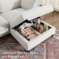 thumbnail image 6 of LLappuil Modular Sectional Sofa, 6 Seat Modular Sectional Sofa with Storage, Oversized Deep Seat Chenille Sofa for Living Room, 6 of 10