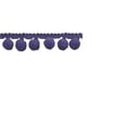 thumbnail image 2 of Belagio 1.25" Wide x 10 Yards, Pom Trim, 1 Bolt, Purple, 2 of 2