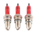 thumbnail image 3 of Bujía Para La Motocicleta Scooter ATV 3pcs D8TC 3 Electrodo Bujías De Alto Rendimiento Con Material De Electrodo Especial Para El Motor CG6 CF250, 3 of 7